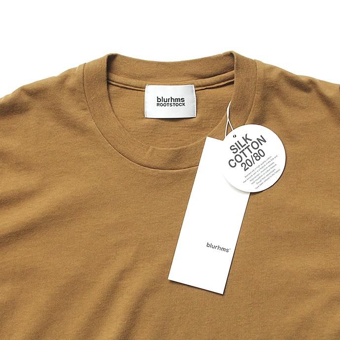 148227310 blurhms ROOTSTOCK / Silk Cotton Jersey Circle-Neck BHS-RKSS17013-20S - Camel 02