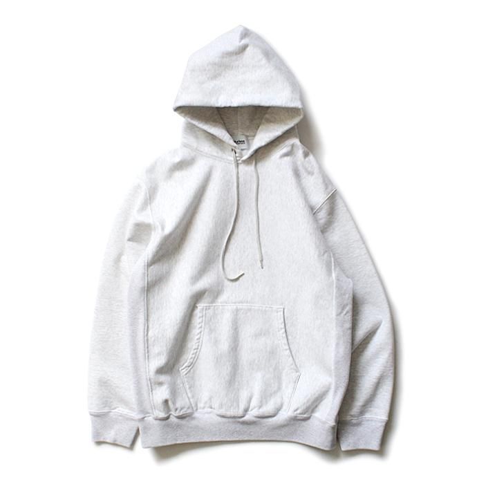 148259578 blurhms ROOTSTOCK / Soft & Hard Sweat Hoodie P/O - White Heather BHS-RKAW19010-20S 01