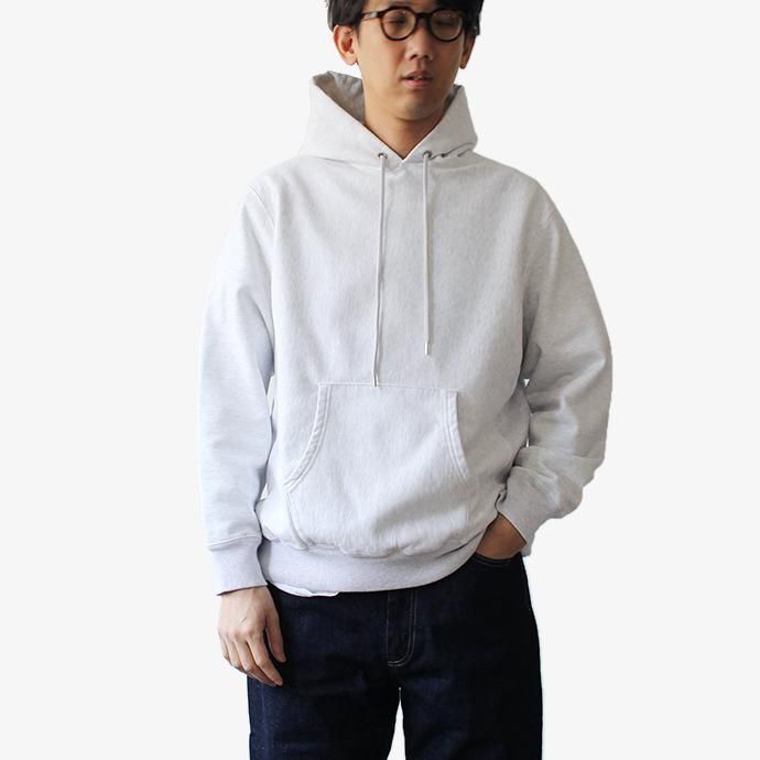148259578 blurhms ROOTSTOCK / Soft & Hard Sweat Hoodie P/O - White Heather BHS-RKAW19010-20S 02