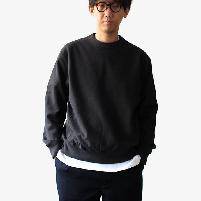 148259720 blurhms ROOTSTOCK / Soft & Hard Sweat Crew-neck P/O - Charcoal BHS-RKAW19011-20S 02