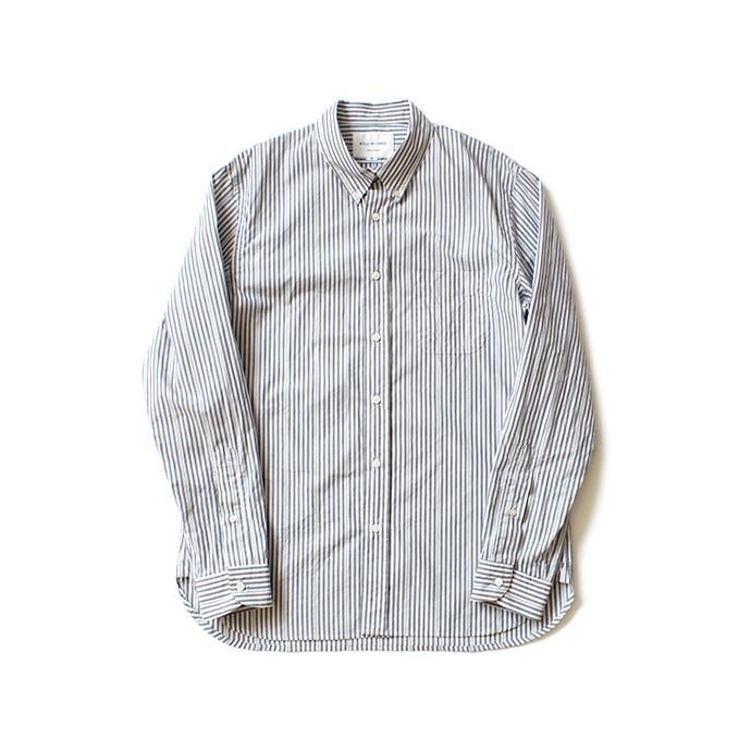 148436229 STILL BY HAND / SH0083 スタンダードBDシャツ - Grey Stripe 02