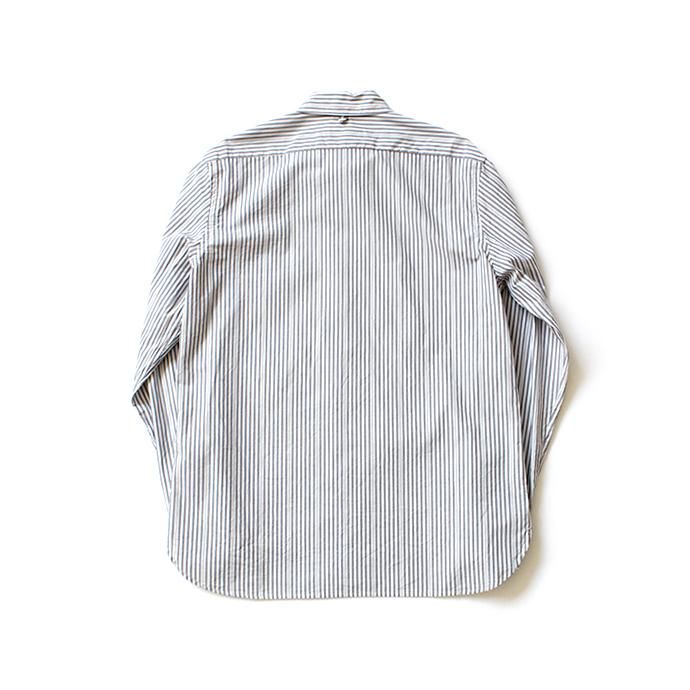 148436229 STILL BY HAND / SH0083 スタンダードBDシャツ - Grey Stripe 02