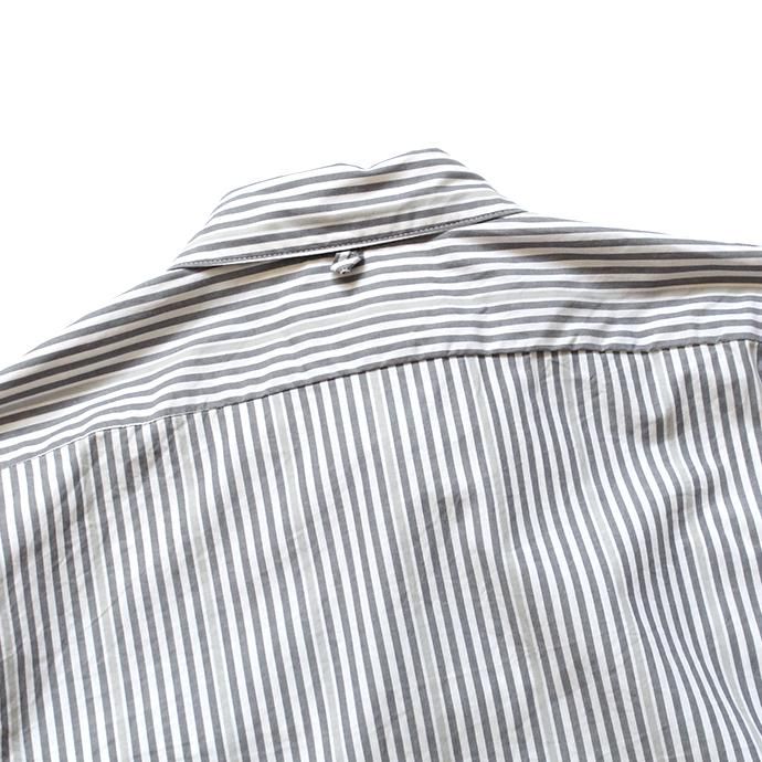 148436229 STILL BY HAND / SH0083 スタンダードBDシャツ - Grey Stripe 02