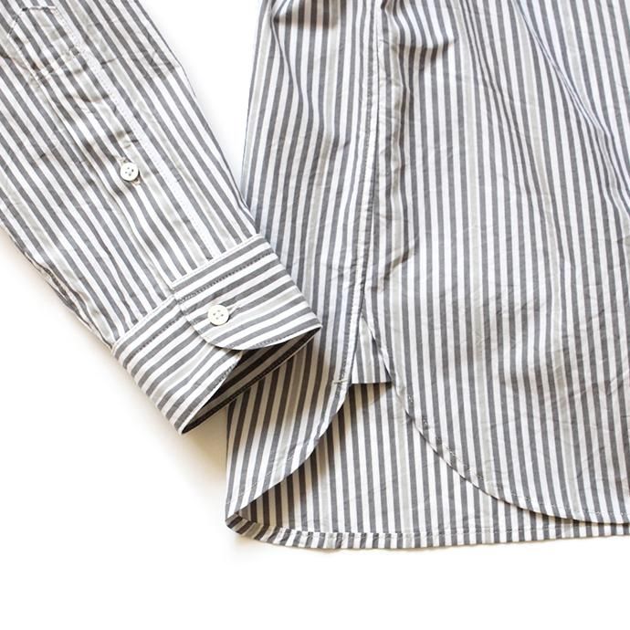 148436229 STILL BY HAND / SH0083 スタンダードBDシャツ - Grey Stripe 02
