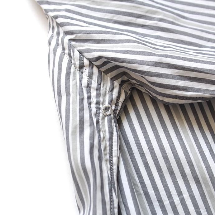 148436229 STILL BY HAND / SH0083 スタンダードBDシャツ - Grey Stripe 02