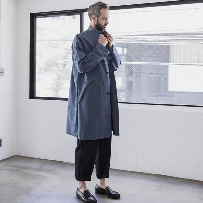 148438440 STILL BY HAND / CO02201 スタンドカラーコート - Black 02