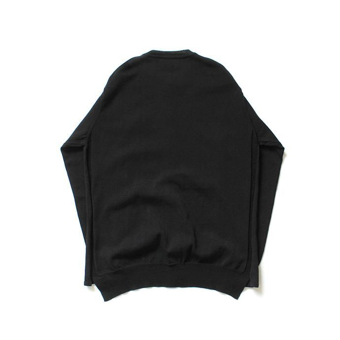 148438959 STILL BY HAND / KN04201 クルーネックカーディガン - Black 02