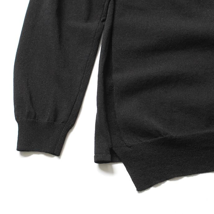 148438959 STILL BY HAND / KN04201 クルーネックカーディガン - Black 02