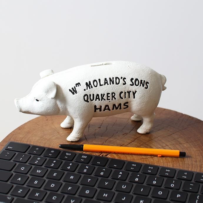 148451872 Hams Standing Pig Bank - White ハムズスタンディングピッグバンク<img class='new_mark_img2' src='//img.shop-pro.jp/img/new/icons47.gif' style='border:none;display:inline;margin:0px;padding:0px;width:auto;' /> 02