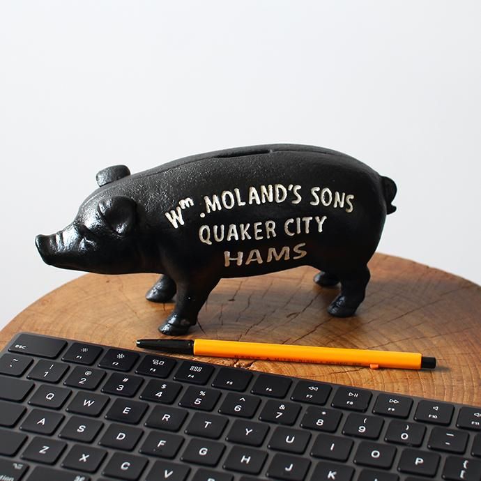 148451902 Hams Standing Pig Bank - Black ハムズスタンディングピッグバンク<img class='new_mark_img2' src='//img.shop-pro.jp/img/new/icons47.gif' style='border:none;display:inline;margin:0px;padding:0px;width:auto;' /> 02