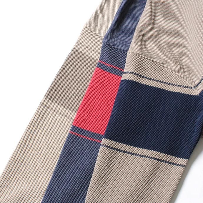 148584406 crepuscule / BD KANOKO C/D 2001-002 Gray x Navy ボーダー鹿の子編みカーディガン 02