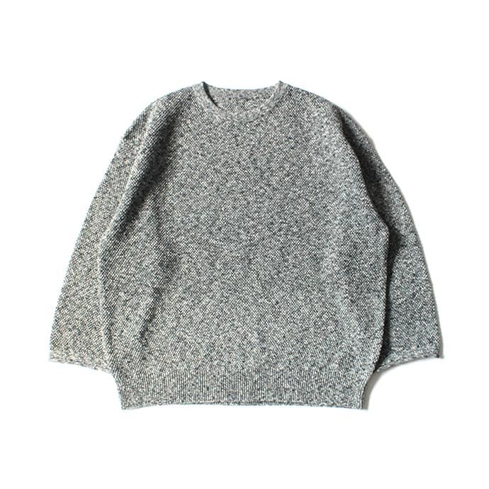 148584598 crepuscule / MULTICOLOR KANOKO 2001-003 D.Gray マルチカラー鹿の子編みプルオーバー 01