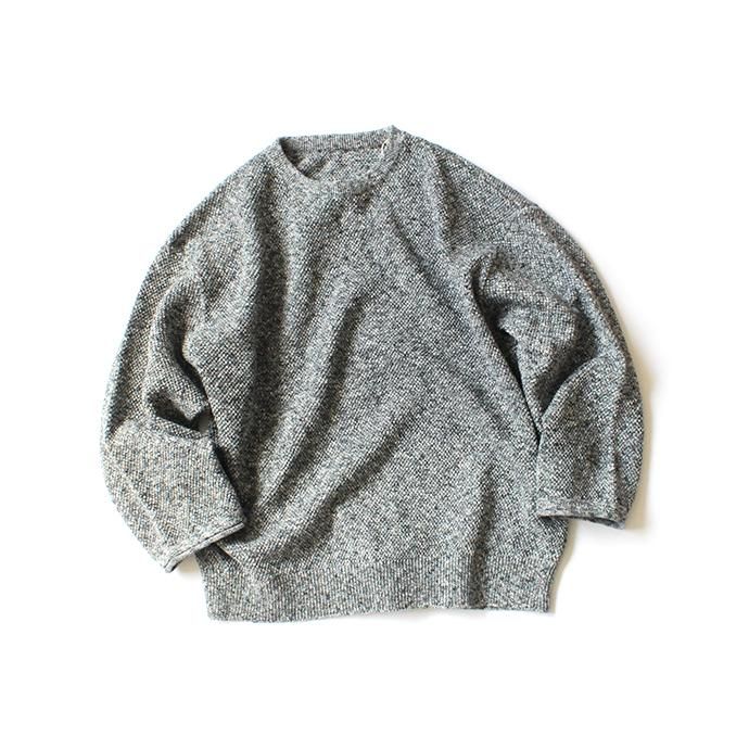 148584598 crepuscule / MULTICOLOR KANOKO 2001-003 D.Gray マルチカラー鹿の子編みプルオーバー 02