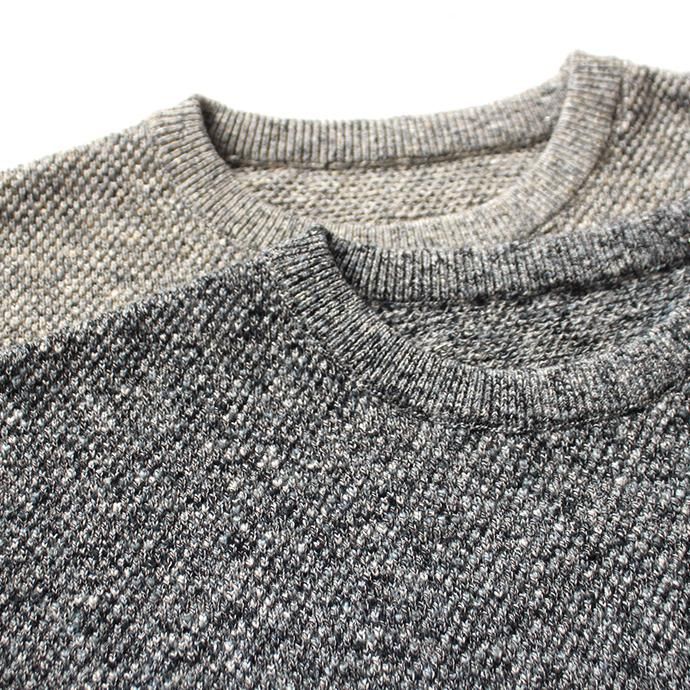 148584598 crepuscule / MULTICOLOR KANOKO 2001-003 D.Gray マルチカラー鹿の子編みプルオーバー 02