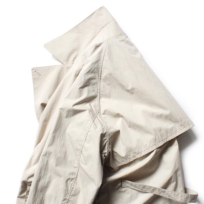 148921106 STILL BY HAND / CO01201 コットン/ナイロン セミダブルトレンチコート - Beige 02