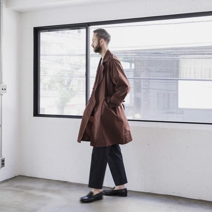 148921106 STILL BY HAND / CO01201 コットン/ナイロン セミダブルトレンチコート - Beige 02
