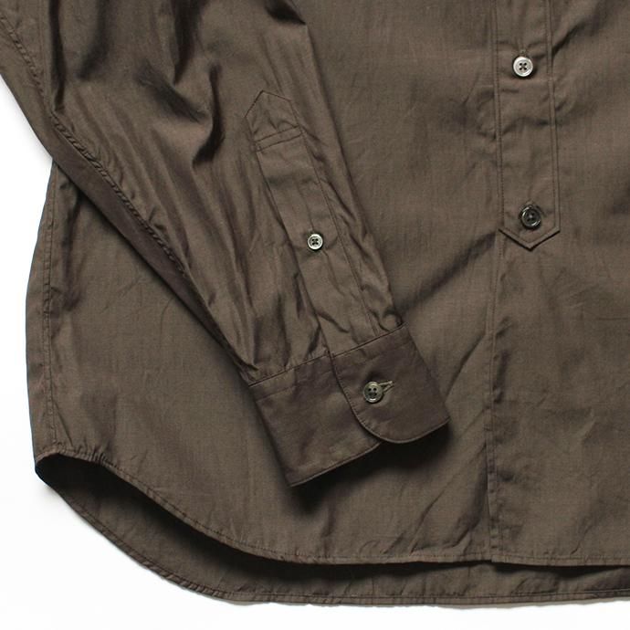 148986872 STILL BY HAND / SH04201 バンドカラーシャツ - Brown 02