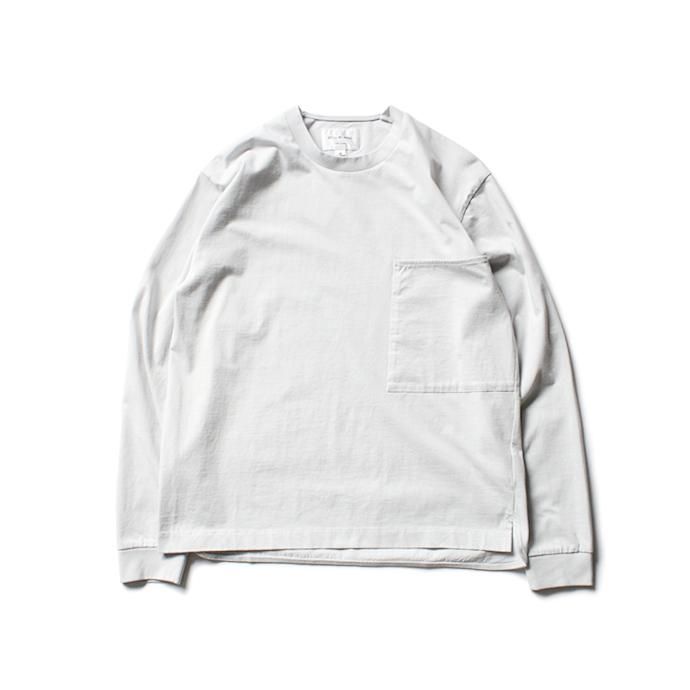149003946 STILL BY HAND / CS02201 ビッグポケット長袖カットソー - Light Grey 02