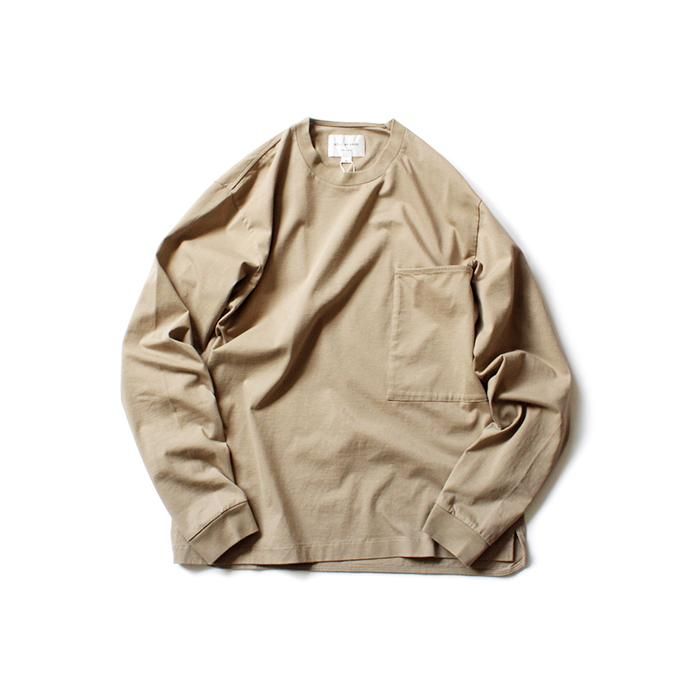 149003981 STILL BY HAND / CS02201 ビッグポケット長袖カットソー - Beige 01