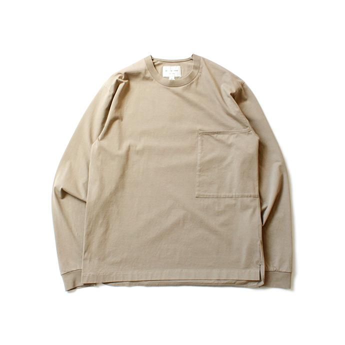 149003981 STILL BY HAND / CS02201 ビッグポケット長袖カットソー - Beige 02