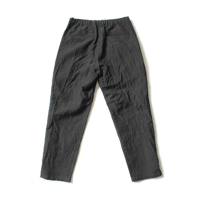 149018779 STILL BY HAND / PT08201 リネンウールイージースラックス - Charcoal 02