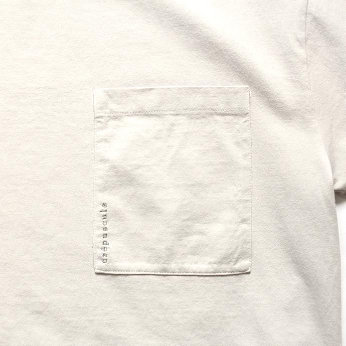 149058774 crepuscule / T-shirt 2001-005 Ivory ポケットTシャツ 02