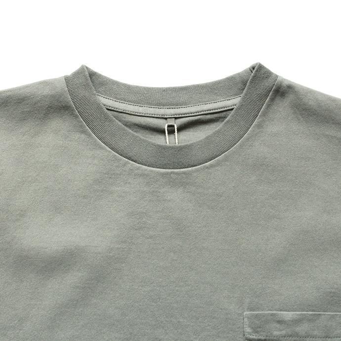 149058802 crepuscule / T-shirt 2001-005 Green ポケットTシャツ 02