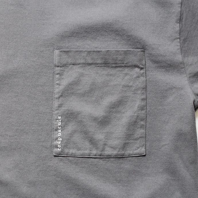 149058823 crepuscule / T-shirt 2001-005 C.Gray ポケットTシャツ 02