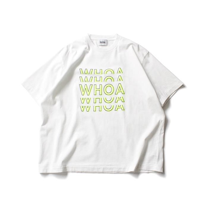 149189228 blurhms ROOTSTOCK / WHOA Tee Loose Fit BHS-RKSS18100-20SA - White 01