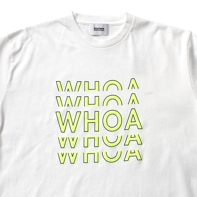 149189228 blurhms ROOTSTOCK / WHOA Tee Loose Fit BHS-RKSS18100-20SA - White 02