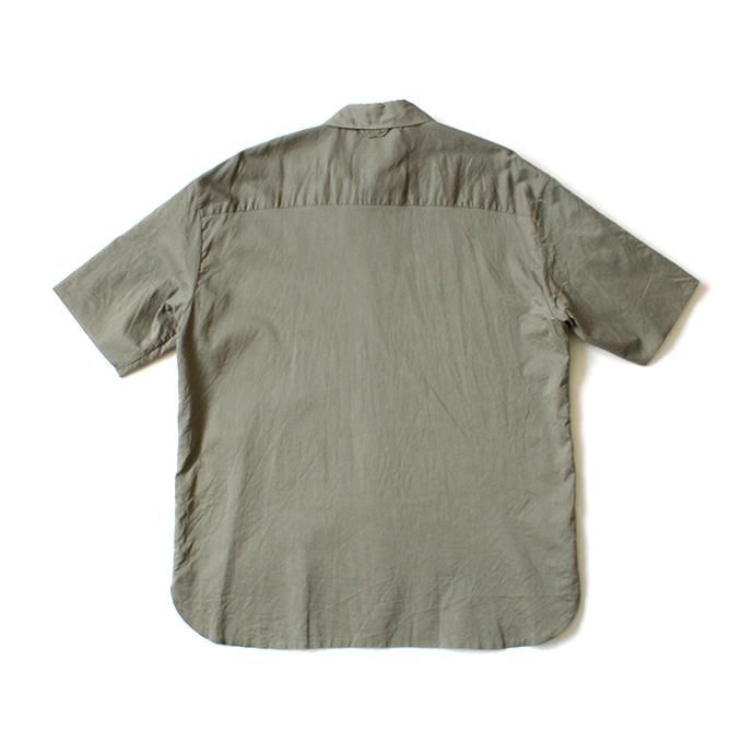 149293829 STILL BY HAND / SH08201 ローン素材 S/Sシャツ - Olive 02