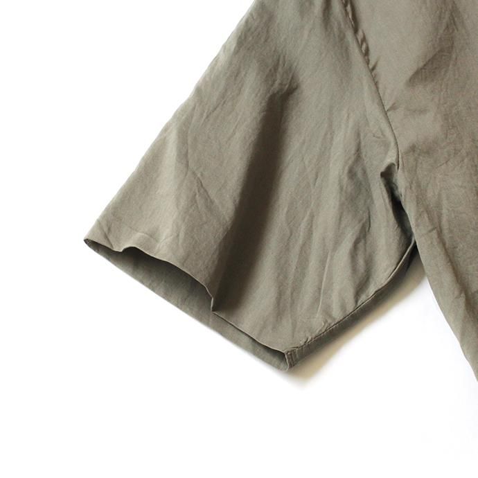 149293829 STILL BY HAND / SH08201 ローン素材 S/Sシャツ - Olive 02