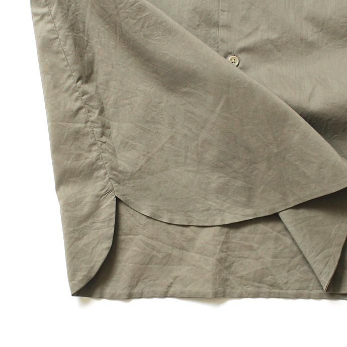 149293829 STILL BY HAND / SH08201 ローン素材 S/Sシャツ - Olive 02