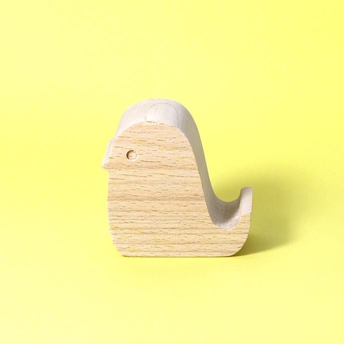 149600235 KIKKERLAND / Beechwood Phone Stand - Bird ビーチウッドフォンスタンド バード 01
