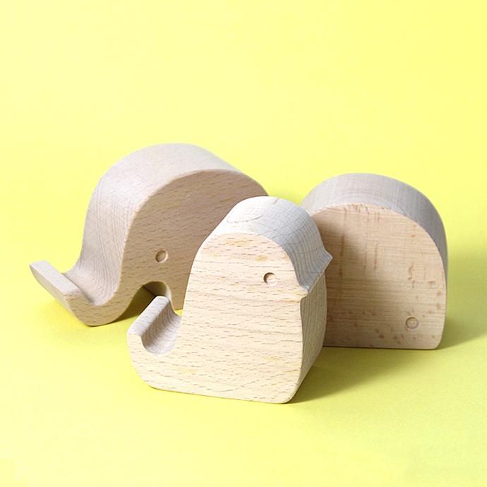 149600235 KIKKERLAND / Beechwood Phone Stand - Bird ビーチウッドフォンスタンド バード 02