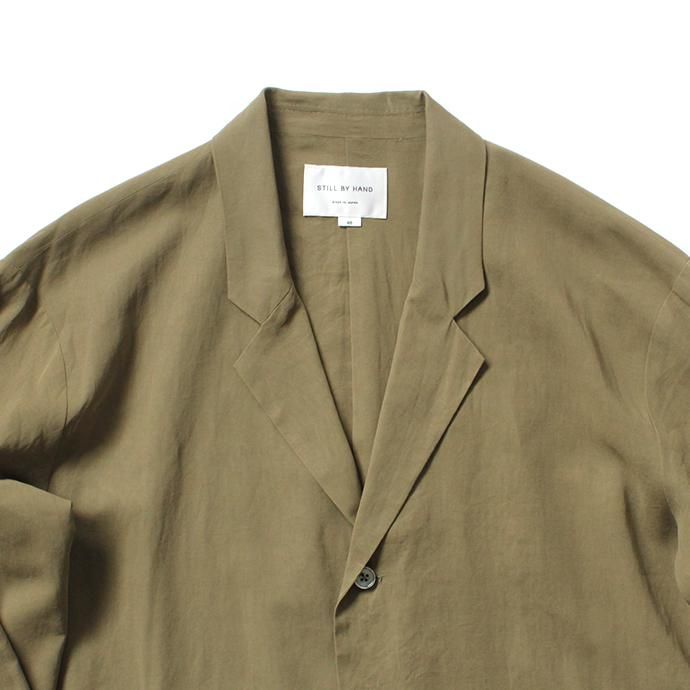 150255410 STILL BY HAND / JK01202 ジャケット - Olive<img class='new_mark_img2' src='//img.shop-pro.jp/img/new/icons20.gif' style='border:none;display:inline;margin:0px;padding:0px;width:auto;' /> 02