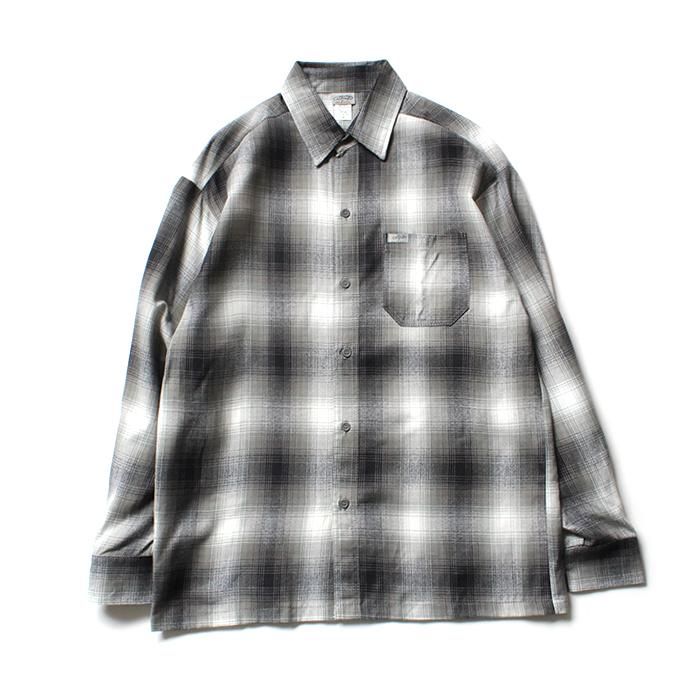 150393089 CalTop / 2000 オンブレチェック L/Sシャツ - Grey/White 01