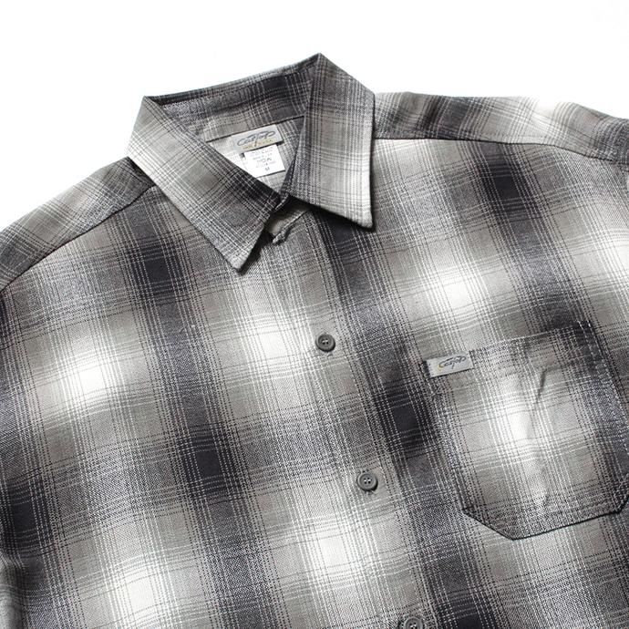 150393089 CalTop / 2000 オンブレチェック L/Sシャツ - Grey/White 02