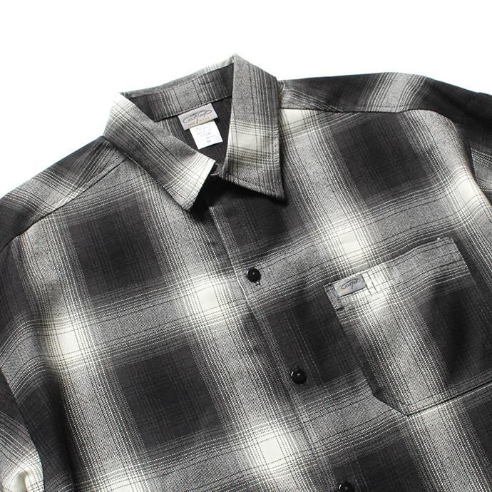 150393158 CalTop / 2000 オンブレチェック L/Sシャツ - Black/Ivory 02