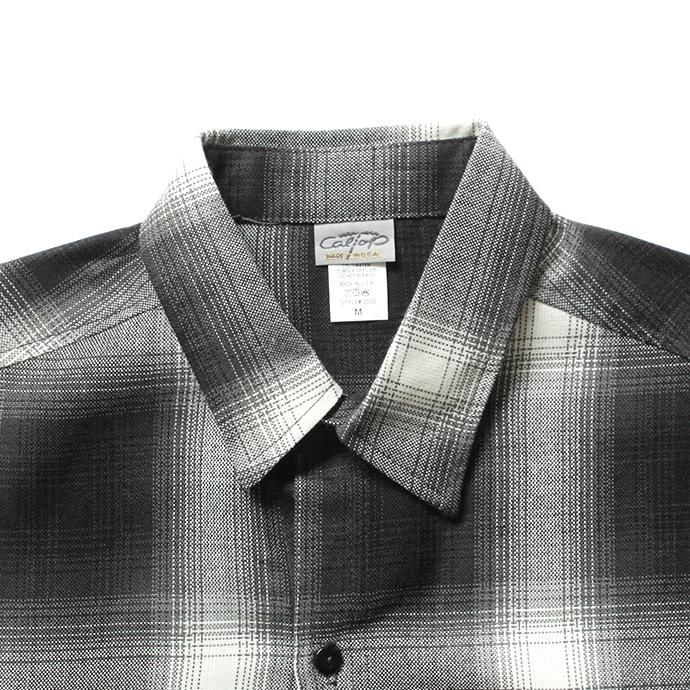 150393158 CalTop / 2000 オンブレチェック L/Sシャツ - Black/Ivory 02