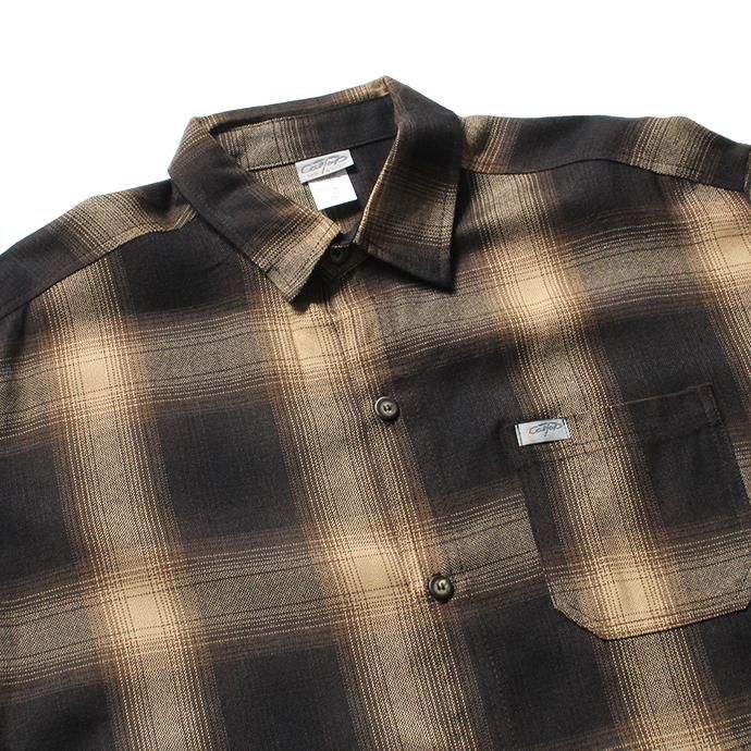 150393201 CalTop / 2000 オンブレチェック L/Sシャツ - Brown/Khaki 02