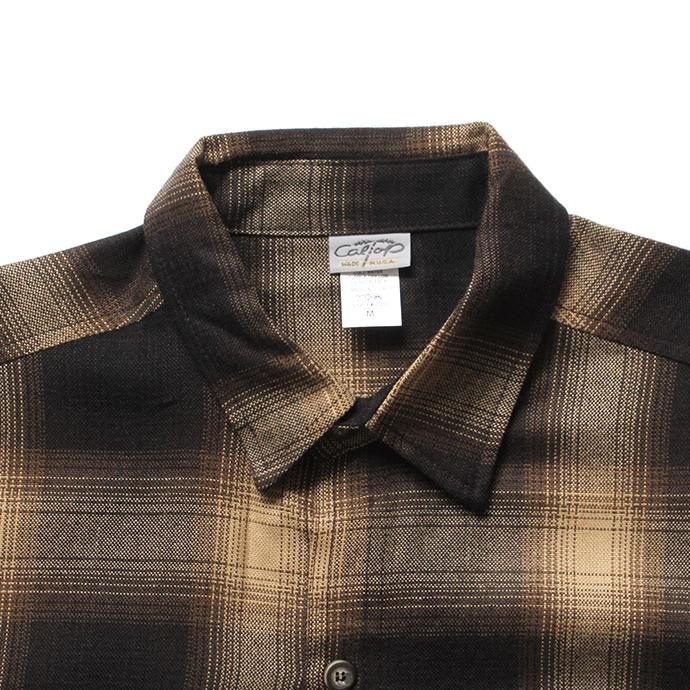 150393201 CalTop / 2000 オンブレチェック L/Sシャツ - Brown/Khaki 02