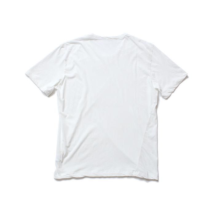150637011 smoothday / 80/1 メンズ コズモラマ ハイゲージ天竺 クルーネックTシャツ SR-T056-001 - オフホワイト 02