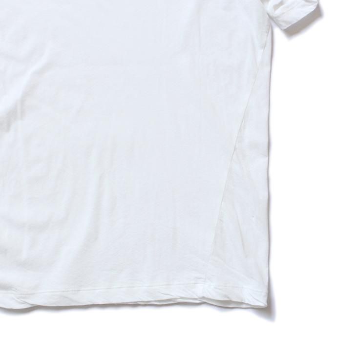 150637011 smoothday / 80/1 メンズ コズモラマ ハイゲージ天竺 クルーネックTシャツ SR-T056-001 - オフホワイト 02