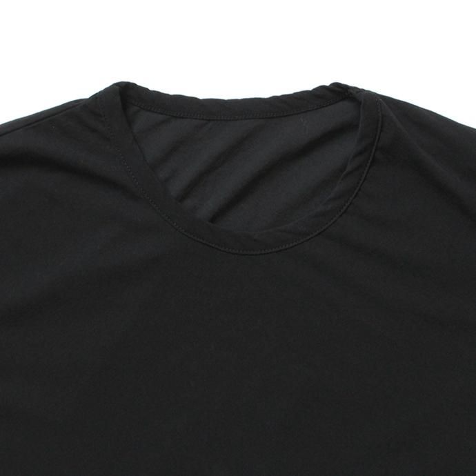 150637071 smoothday / 80/1 メンズ コズモラマ ハイゲージ天竺 クルーネックTシャツ SR-T056-001 - ブラック 02