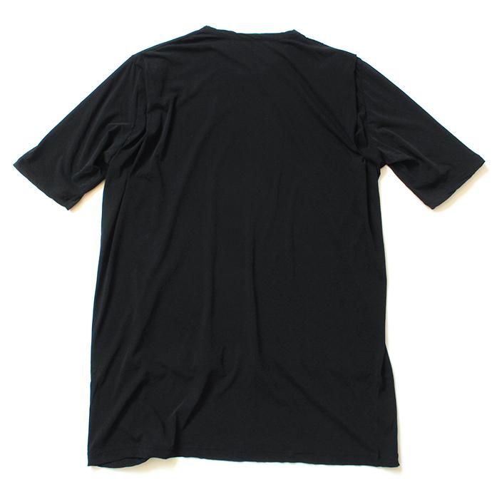 150637665 smoothday / 80/1 ユニセックス コズモラマ ハイゲージ天竺 バックタックオーバーTシャツ SR-T015-001 - ブラック 02