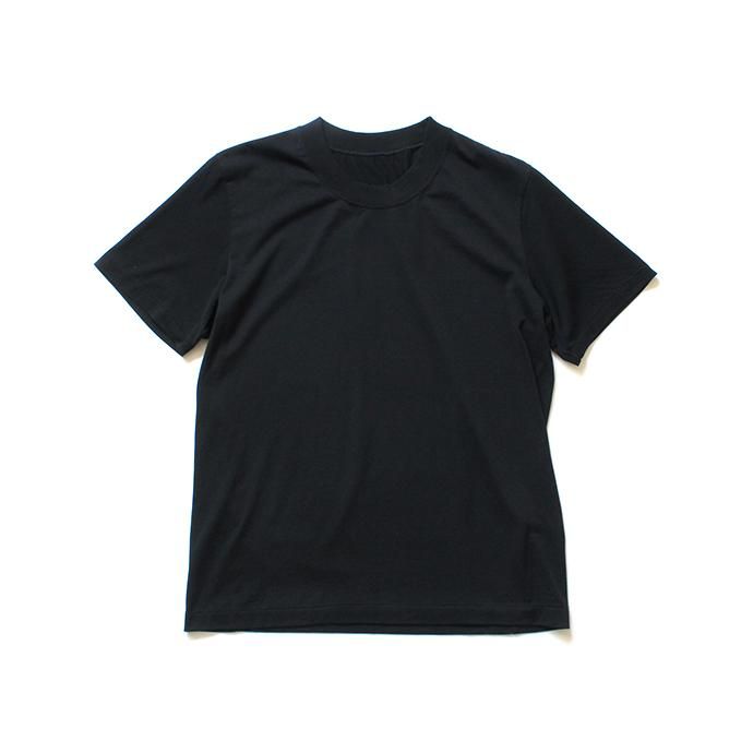 150639034 smoothday / 100/2 メンズ ディオラマ カシミヤタッチ天竺 クルーネックTシャツ SR-T051-004 - ブラック 01