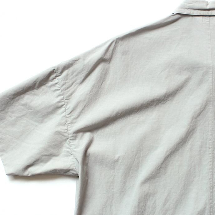 150691408 STILL BY HAND / SH05202 ドロップショルダー半袖シャツ - Grey 02