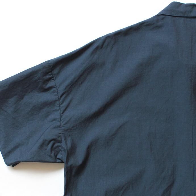150691634 STILL BY HAND / SH05202 ドロップショルダー半袖シャツ - Navy 02
