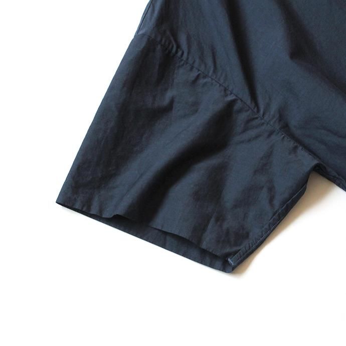 150691634 STILL BY HAND / SH05202 ドロップショルダー半袖シャツ - Navy 02